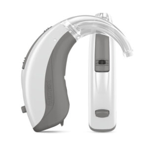 Widex-EVOKE-FM-Double-Silver-grey-Grey-With-hook-Hearing-aid-With-shadow